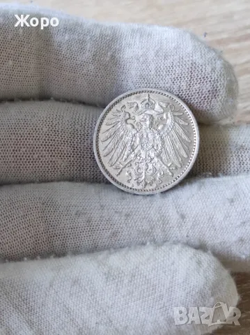 1 марка 1914 година "A" Германия , снимка 2 - Нумизматика и бонистика - 49702836