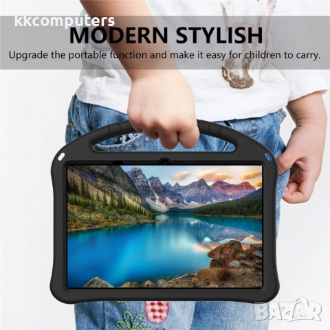 EVA Удароустойчив калъф за Honor Pad 10 | Протектор, Вградена стойка, Дръжка |Цвят: Черен, Син, Черв, снимка 11 - Калъфи, кейсове - 52085020