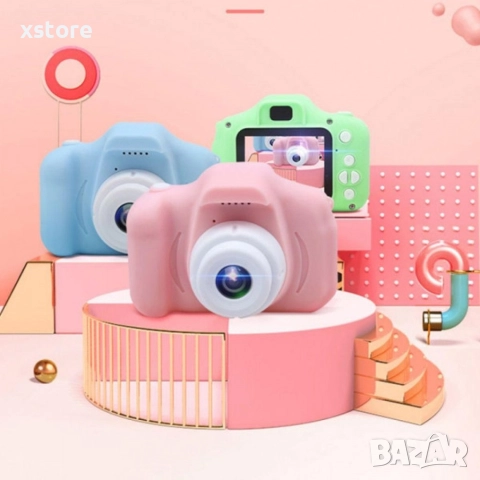 Детски електронен фотоапарат. Цвят: Син или Розов, снимка 7 - Други - 52740703