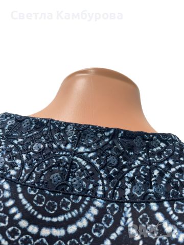 Дамска туника MICHAEL MICHAEL KORS размер S блуза синя , снимка 3 - Ризи - 45374949