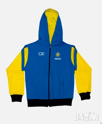 Детски Анцуг Роналдо Ал Насър 2026г Син цвят Кристиано Роналдо Памучен, снимка 2 - Футбол - 51435817