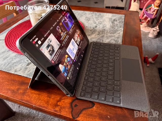 Ipad gen 9 + logitech combo touch, снимка 2 - Таблети - 52885256