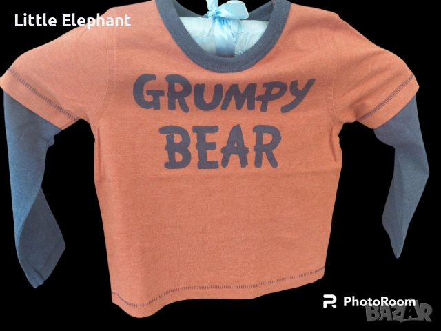 Блузка с дълъг ръкав за 12-18 мес мом"Grumpy Bear",Англия/нова