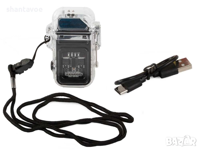 Плазмена водоустойчива запалка с фенер и USB, снимка 8 - Подаръци за мъже - 49369923