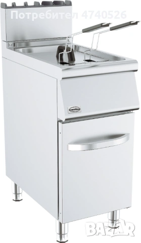 Професионален газов фритюрник 15L с две кошници