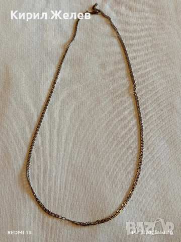 Сребърен синджир много красива плетка стилен дизайн 52417, снимка 7 - Колиета, медальони, синджири - 52845237