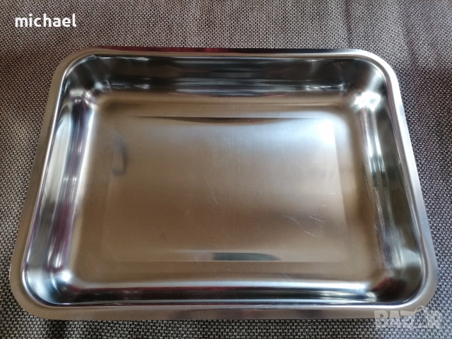 Тава неръждаема стомана 36 х 26.5 х 7 см