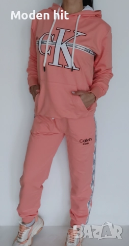 Calvin Klein Дамски Спортен Комплект С Бродирано Лого🔝Дамски Спортен Екип - 6 Цвята Код VL-154, снимка 3 - Спортни екипи - 51633512