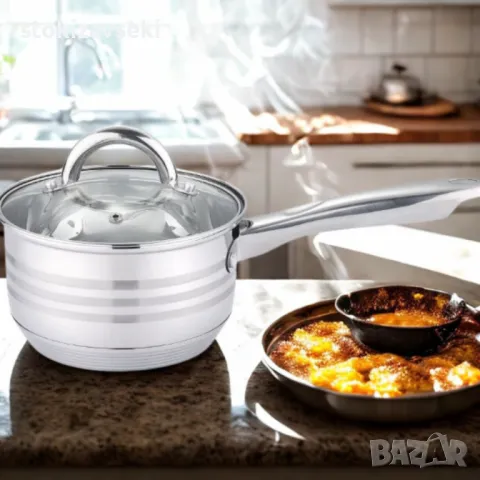 Касерола с капак Bohmann, 14см., неръжд. стомана, снимка 1