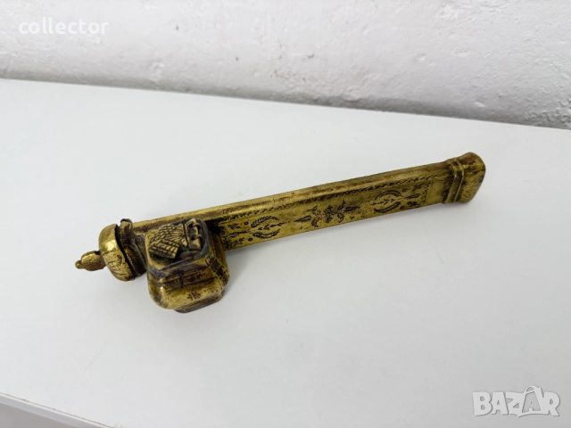 Традиционен бронзов девит / мастилница / писалище №7629, снимка 2 - Антикварни и старинни предмети - 52482247