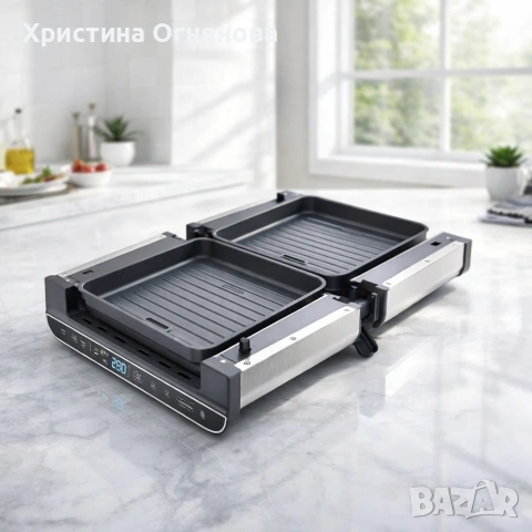 Мултифункционален уред за готвене 4 в 1, Oliver Voltz, 1700W, Тостер, Грил/Парти грил, Фурна, BBQ, снимка 3 - Друга електроника - 53436710