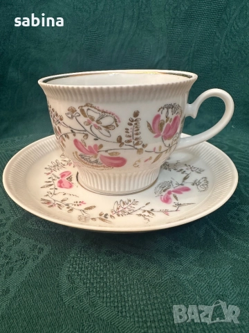 Редки чаши за чай на ЛФЗ Ломоносов, СССР, снимка 3 - Чаши - 52960121