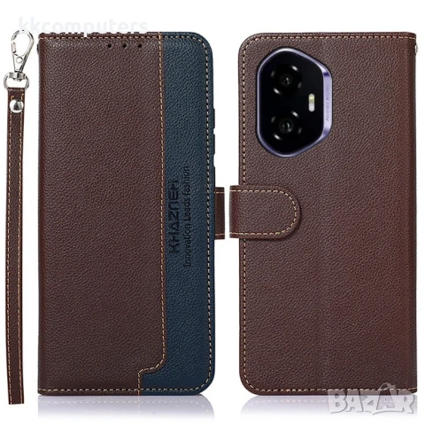 Honor 400 5G Кожен Калъф KHAZNEH с RFID Защита, Портфейл и Протектор Четири Цвята, снимка 4 - Калъфи, кейсове - 50513666