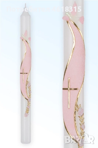 О'Candles Ритуална Бутикова Свещ За Кръщене, Сватба, Причастие, снимка 4 - Декорация за дома - 51999292