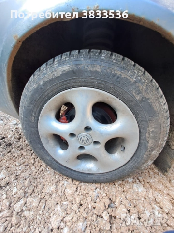 VW 4X100 ал.джанти със зимни гуми., снимка 4 - Гуми и джанти - 54274146