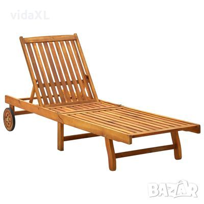 vidaXL Шезлонг, акациево дърво масив(SKU:311871