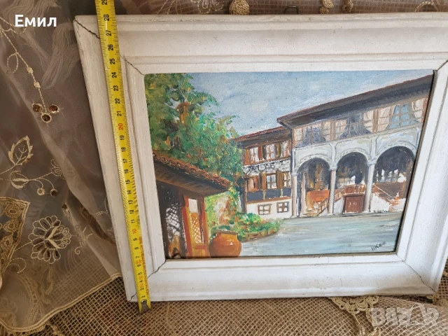 Стара картина български автор 2, снимка 6 - Колекции - 51007490