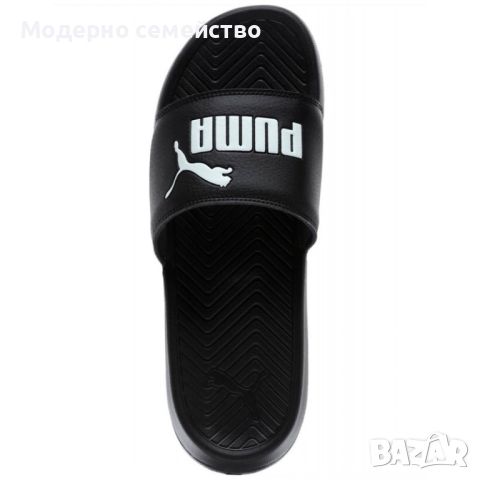 Джапанки PUMA Popcat Unisex Slides Black/White, снимка 2 - Джапанки - 46779754