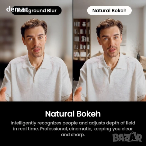 Insta360 Link 2C Pro – 4K уеб камера за PC/Mac, 1/1.3” сензор, HDR, снимка 5 - Други - 53384041