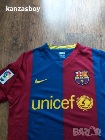 NIKE BARCELONA 2006 2007 HOME FOOTBALL SHIRT - мъжка футболна тениска С, снимка 1 - Тениски - 45439162