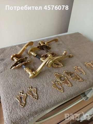 три комплекта старинни бронзови брави, снимка 6 - Антикварни и старинни предмети - 53941774