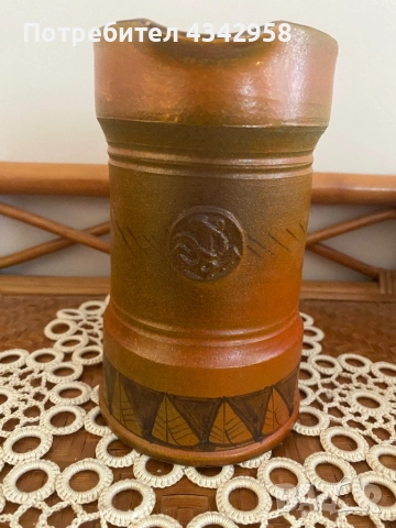 Vintage керамична гарафа « Garavelli Siena Majolica».