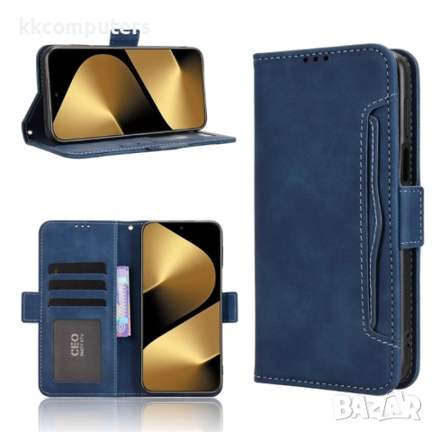 Huawei Pura 80 Ultra Magnetic Wallet Кожен Калъф и Протектор, Слот за Карти (Черен, Тъмносин, Червен, снимка 3 - Калъфи, кейсове - 51961169