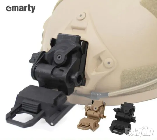 L4G24 NVG Mount Bracket Helmet Mounting for PVS15 PVS18 PGPNVG18 Foldable Night Vision Goggle Holder, снимка 10 - Спортна екипировка - 48150361