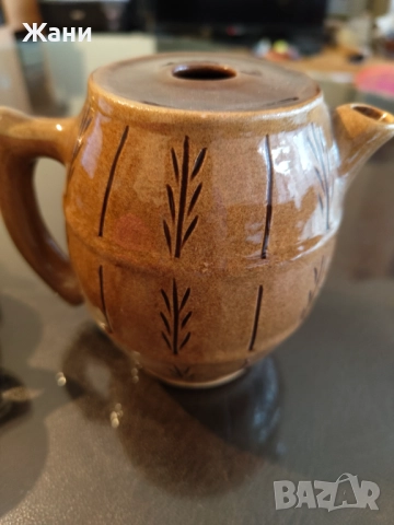 Керамичен ретро сервиз за вино, снимка 4 - Антикварни и старинни предмети - 51538482