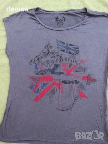 Нова дамска тениска Lee Cooper цвят графит размер М