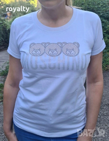 Moschino Дамски Тениски Два Цвята , снимка 2 - Тениски - 52560789