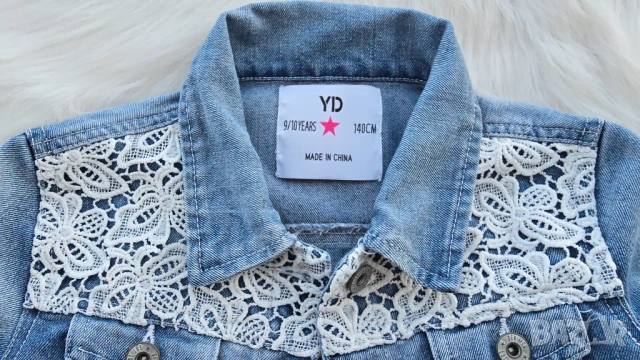 Детско дънково яке 9-10 години, снимка 2 - Детски якета и елеци - 53841811