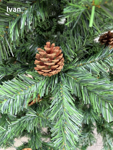 Коледна елха Виена Дебел клон с шишарки, снимка 3 - Декорация за дома - 52124978