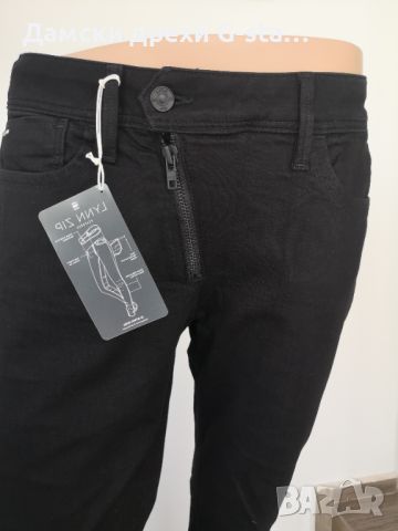 Дамски дънки G-Star RAW®LYNN ZIP HIGH FLARE DK AGED W31/L30; 174-3, снимка 4 - Дънки - 46319192