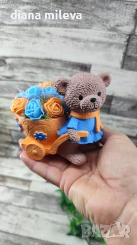 Сладки малки мечета в оранжево и синьо!!, снимка 3 - Декорация за дома - 53639015