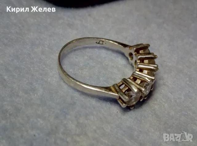 АВТОРСКИ СКЪПОЦЕНЕН СРЕБЪРЕН ПРЪСТЕН СРЕБРО 925 с ПЕЧАТ на БИЖУТЕРА и ФАСЕТИРАНИ СКЪПИ ЦИРКОНИ 50131, снимка 9 - Пръстени - 49876882