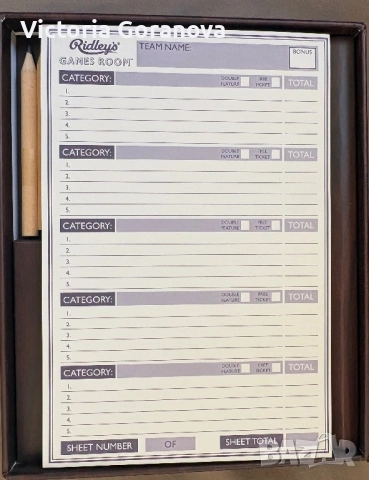 Настолна игра Ridley's Games Room – Movie Quiz Night, снимка 3 - Настолни игри - 54100496