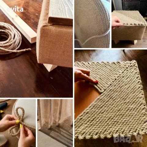 🌿 Бутикови табуретки с характер - ръчно сътворено, снимка 11 - Дивани и мека мебел - 33835741