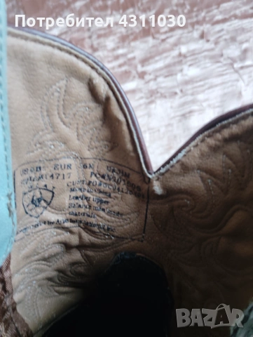 Дамски ботуши Ariat Fatbaby Heritage, каубойски, кожени, 6В, снимка 6 - Дамски ботуши - 53400534