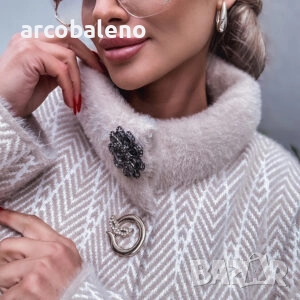 Дамско зашеметяващо елегантно бежово палто   , снимка 3 - Палта, манта - 51912956