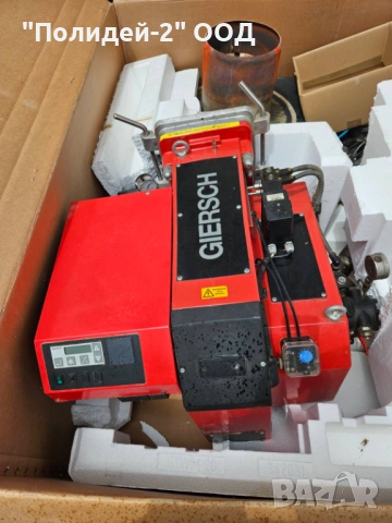 Стоманен водогреен котел Hoval + Комбинирана немска горелка Giersch, снимка 7 - Други машини и части - 54036537