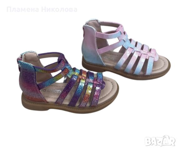 Многоцветни детски сандали за момиче, снимка 1 - Детски сандали и чехли - 45312143