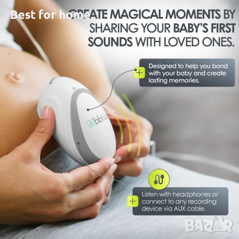 Безжичен фетален доплер със слушалки, снимка 4 - Други - 51328576