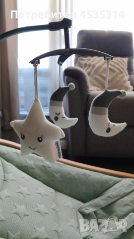 Бебешки шезлонг / люлка Chipolino Velvet – много запазен, като нов, снимка 2 - Детски шезлонги - 53841562