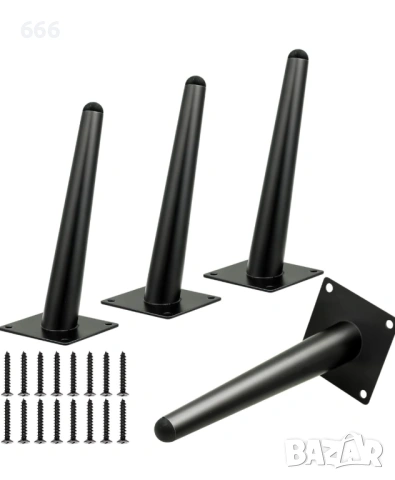 4 броя наклонени крака за маса 20см