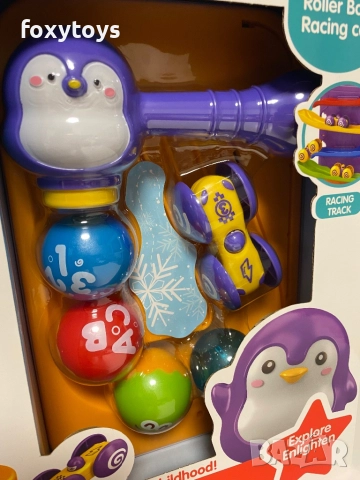 Бебешка игра с топки, чукче и количка за спускане, снимка 13 - Образователни игри - 51619132