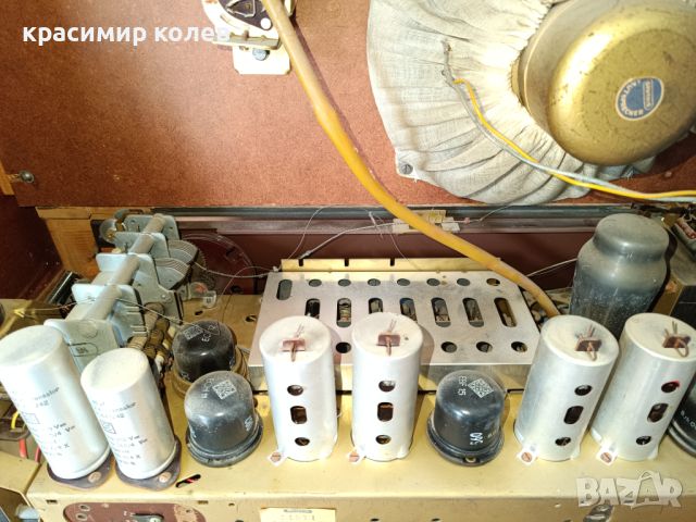 лампов радиоапарат "GRUNDIG TYP 380W", снимка 16 - Антикварни и старинни предмети - 45340177