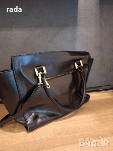 Чанта, естествена кожа, снимка 3 - Чанти - 49658316