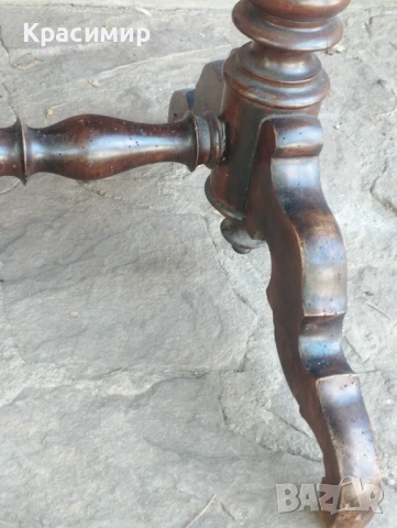 Маса с орехов фурнир, снимка 12 - Антикварни и старинни предмети - 50934796