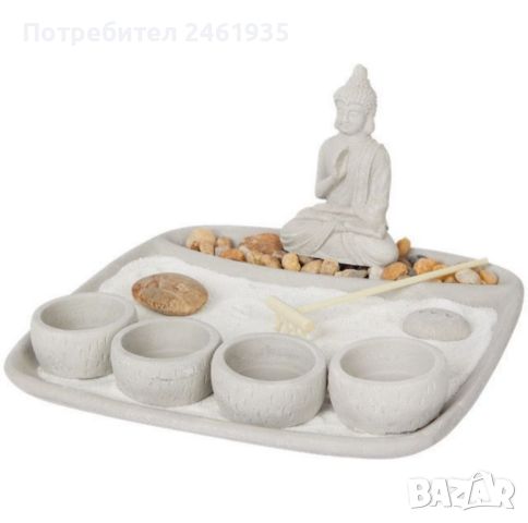 Декоративен дзен с Буда , снимка 1 - Декорация за дома - 45520073